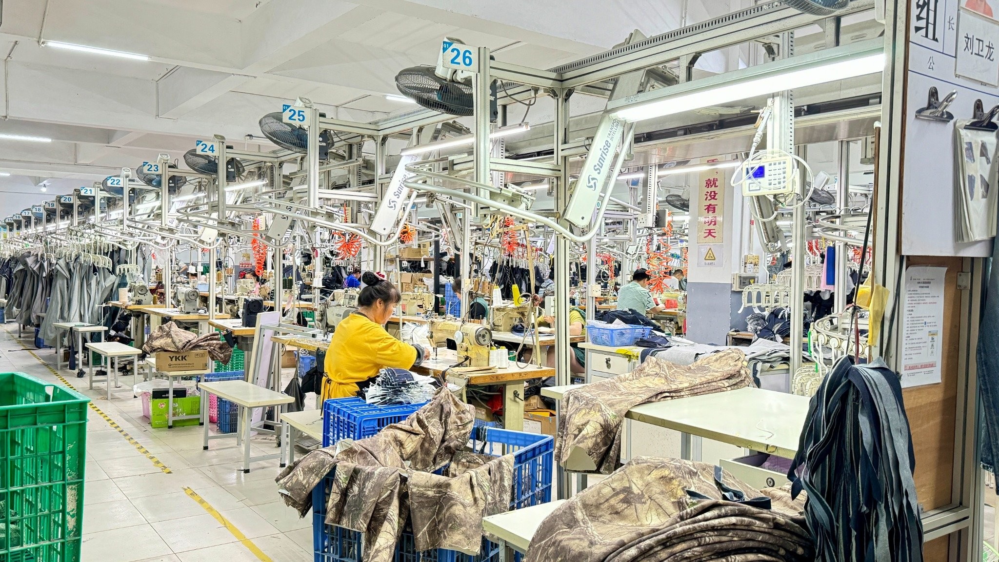 Guangdong Shunde Leka Clothing Design Co., Ltd linha de produção da fábrica