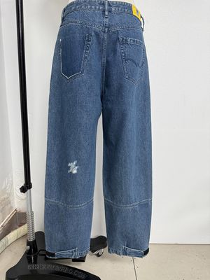 Original de alta precisão bordado denim fundo para um design único