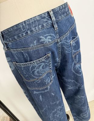 Calças jeans de pernas retas para homens Prático e elegante design de bolso traseiro