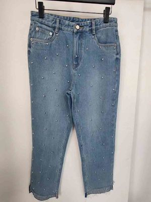 Estrela como tacos nas pernas Denim Bottom para um olhar único, notável