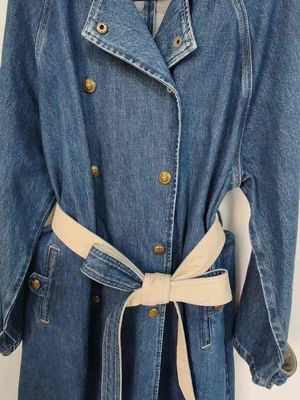 Vestido de denim de tecido suave e delicado Vestido de jeans para uma sensação confortável