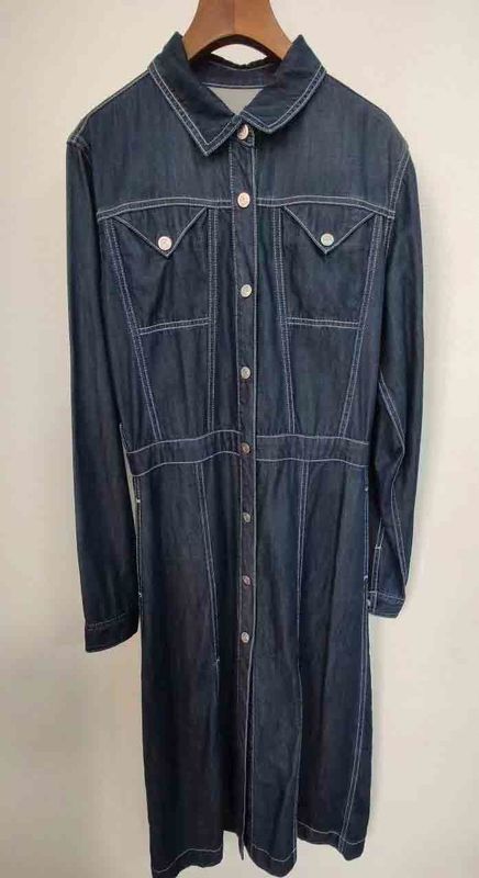 Excelente cor Rápido Redução mínima Vestido de denim para uso duradouro